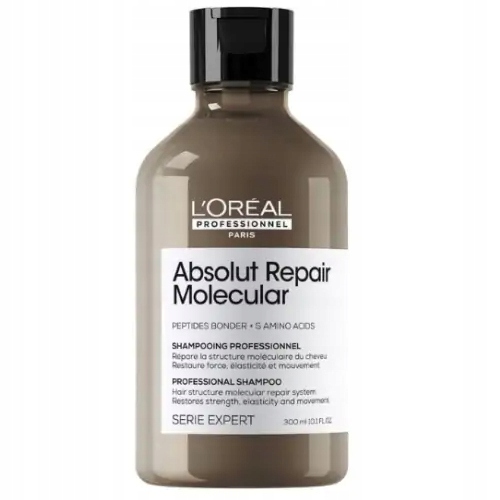 Loreal Absolut Repair Molecular Šampon Pro Poškozené Vlasy 300 ML