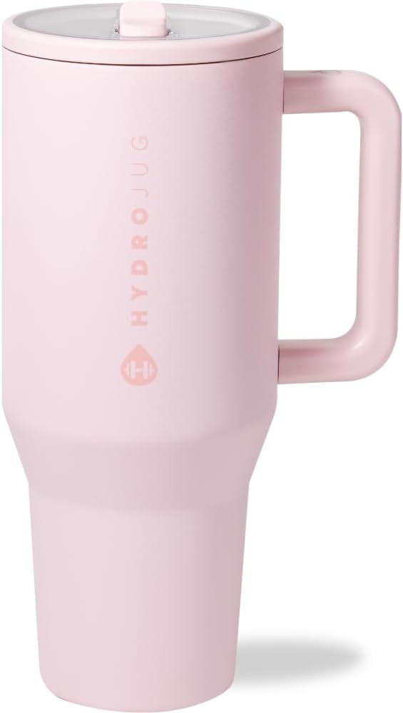HydroJug Traveler Tumbler cup Holder 40 oz Termiczny kubek Różowy piasek