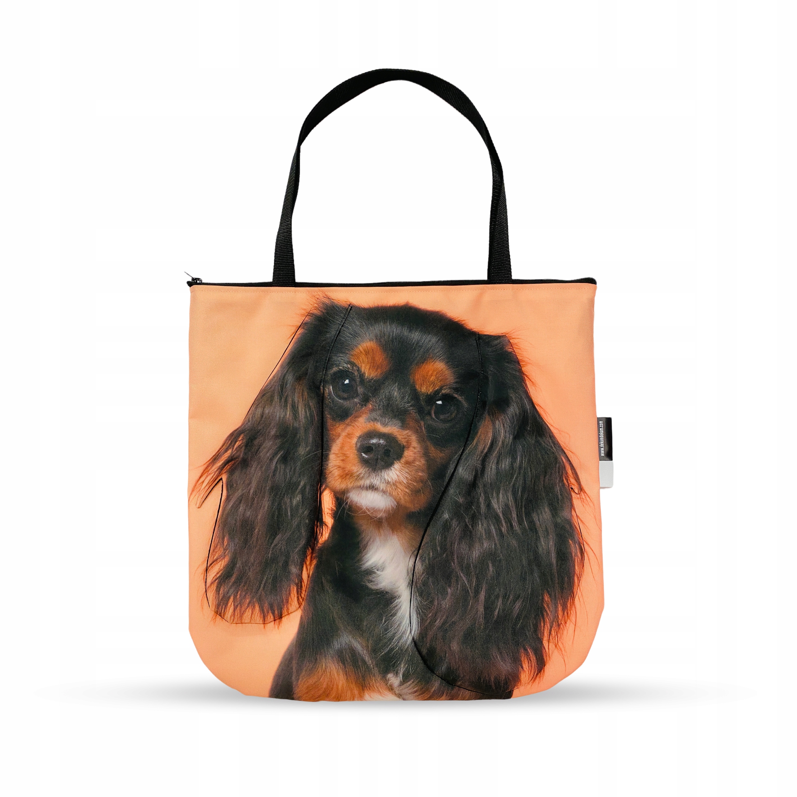 3D taška pro psa Cavalier Spaniel jako dárek, prostorná na zip, voděodolná