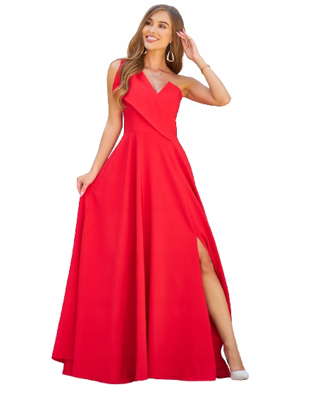 Paula Červená Šaty s odhalenými rameny S