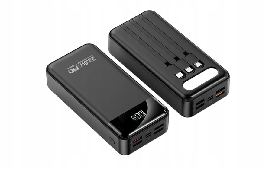 Powerbanka 30 000mAh, rýchle nabíjanie, Usb-c, EPB-124, čierna