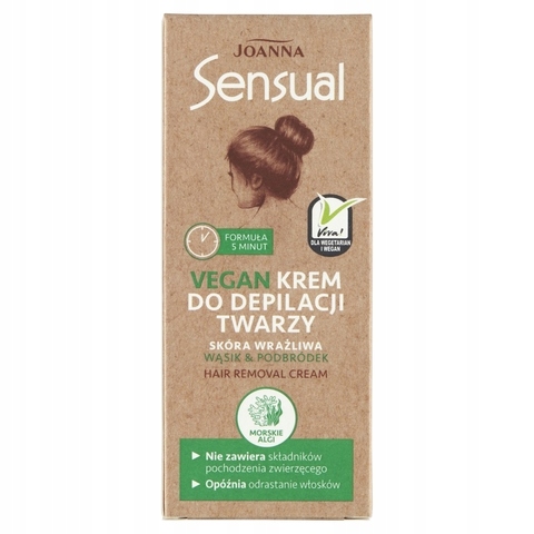 

Joanna Sensual krem do depilacji twarzy Vege Vegan