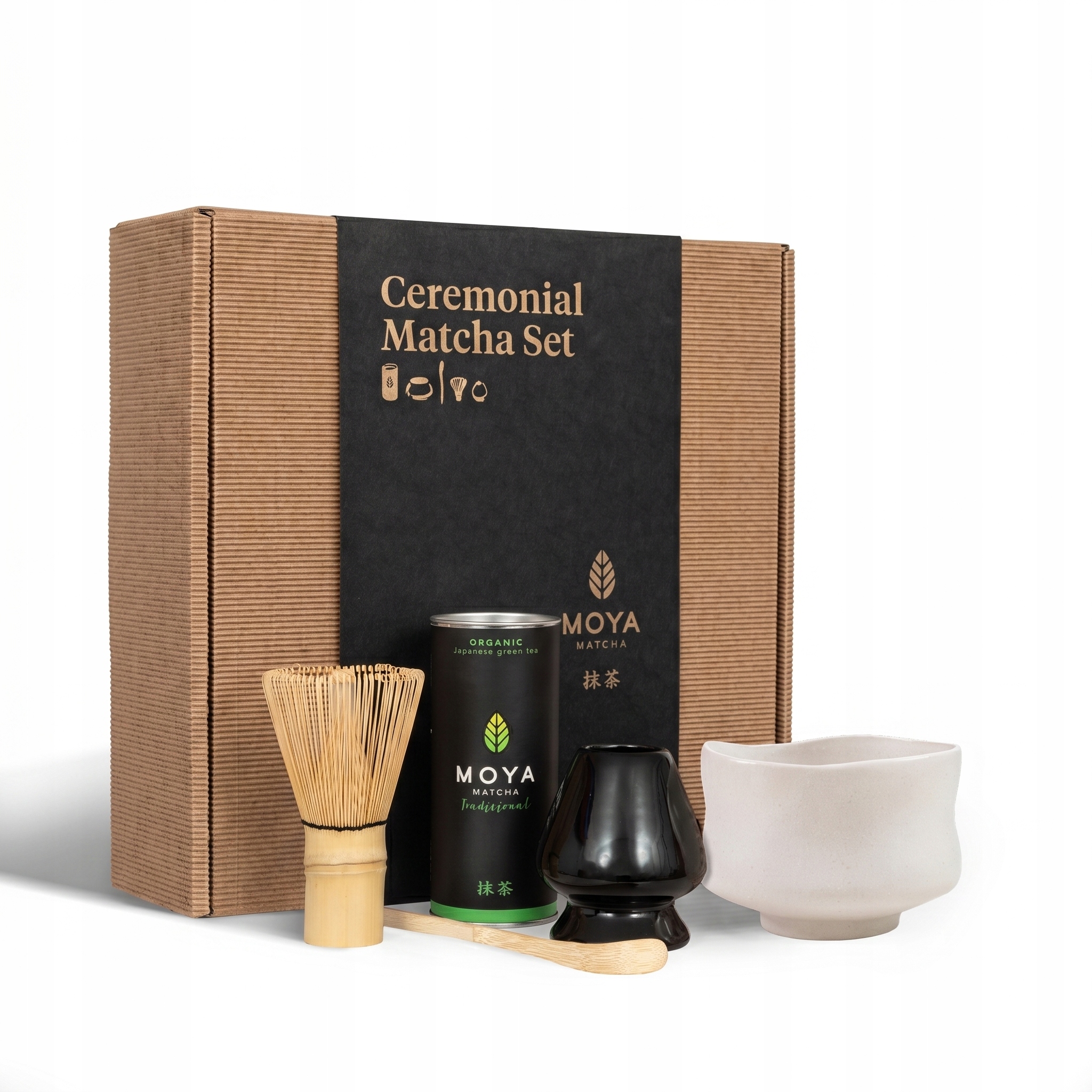 Zestaw do matchy ceremonialny Moya Matcha Tradycyjna i czarka Muku