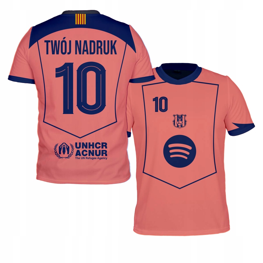 sportovní tričko Barcelona Oranžová Vlastní Potisk velikost S-160