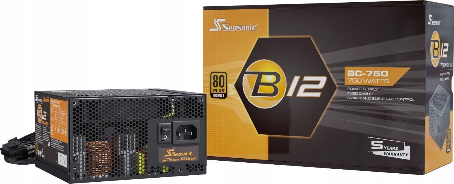 Zasilacz Seasonic B12-BC-750 80 Plus Bronze 750W Atx Czarny 750 W