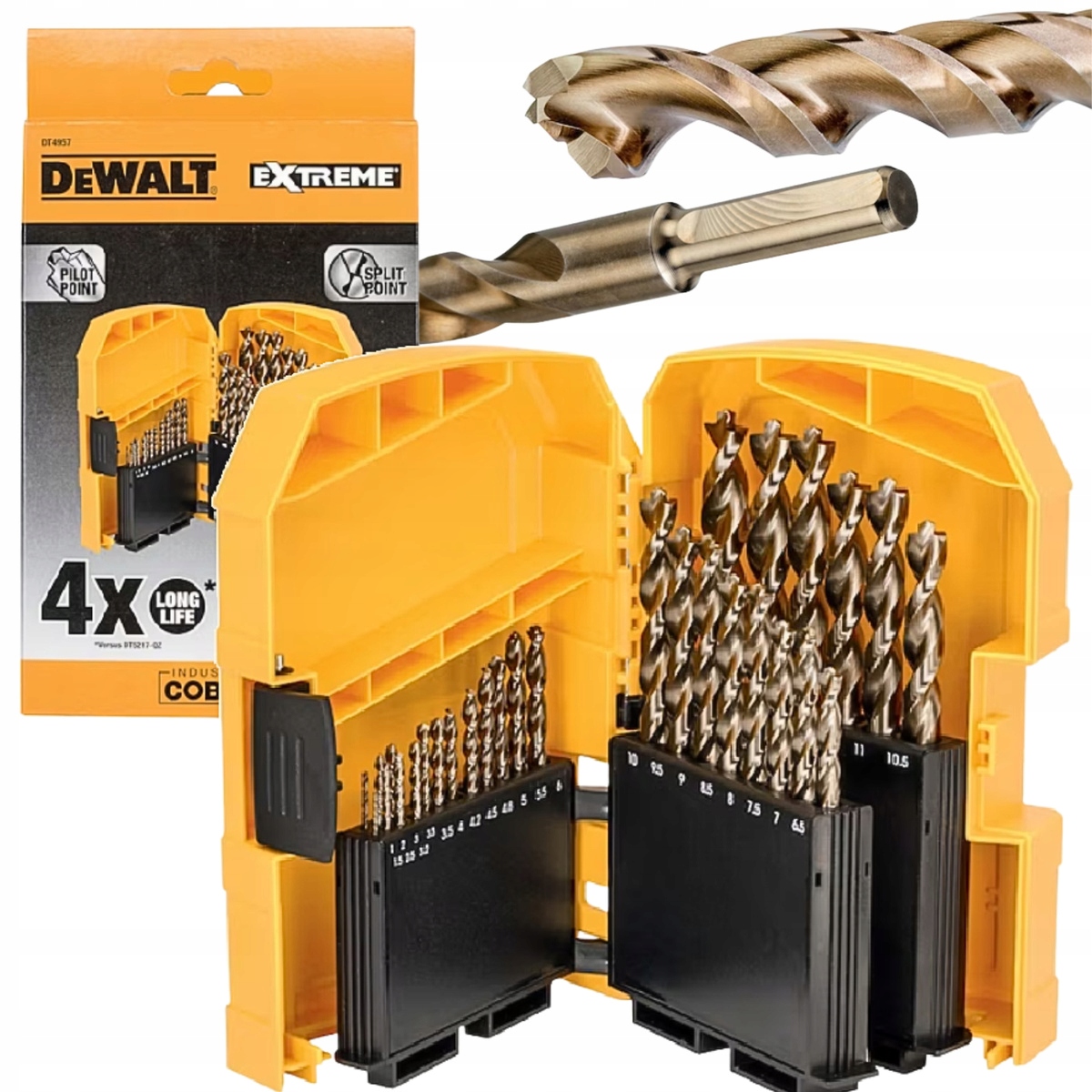 Zestaw Wierteł Kobaltowych Do Metalu 29 szt. DT4957-QZ Dewalt