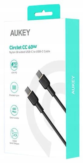CB-NCC1 nylonowy kabel Usb C Usb C 1m 3A 60W Pd 20V