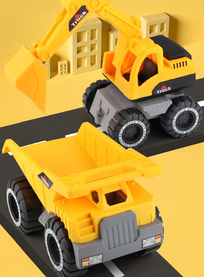 Dwa auta Koparka + wywrotka samochody budowlane do piasku 2 szt ruchome 24h