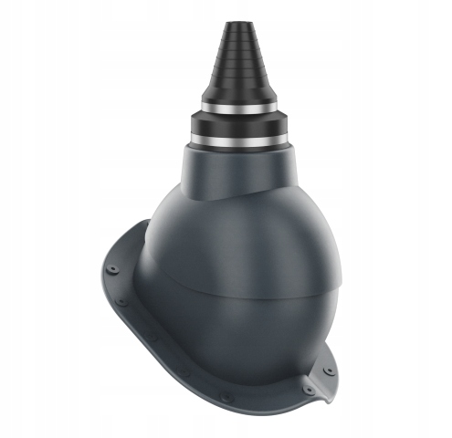 Anténní přechod, těsný přechod na plechovou střešní krytinu Antracit 7016