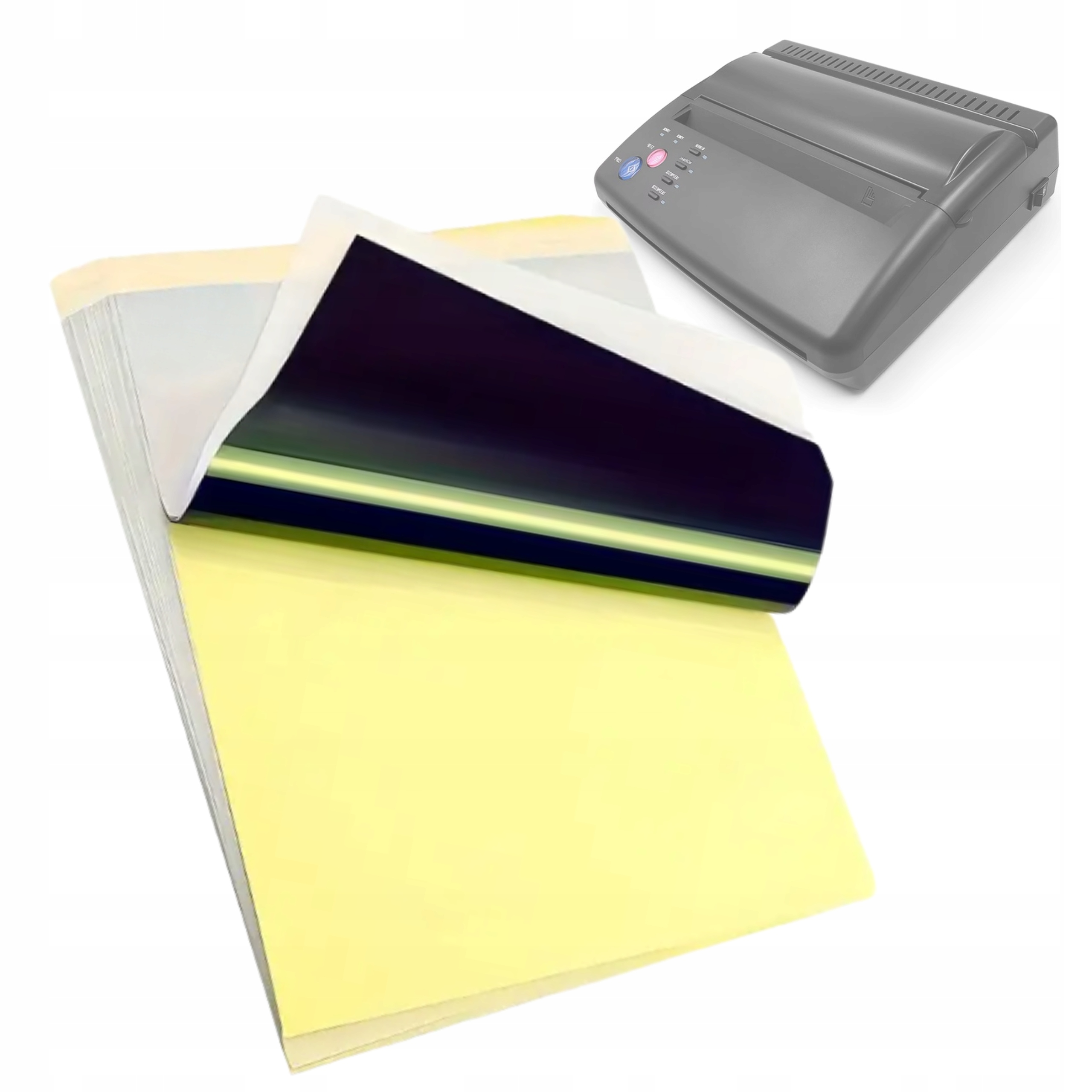 Papier termiczny do transferu tatuażu A4 RegMag – 20 arkuszy – Cechy