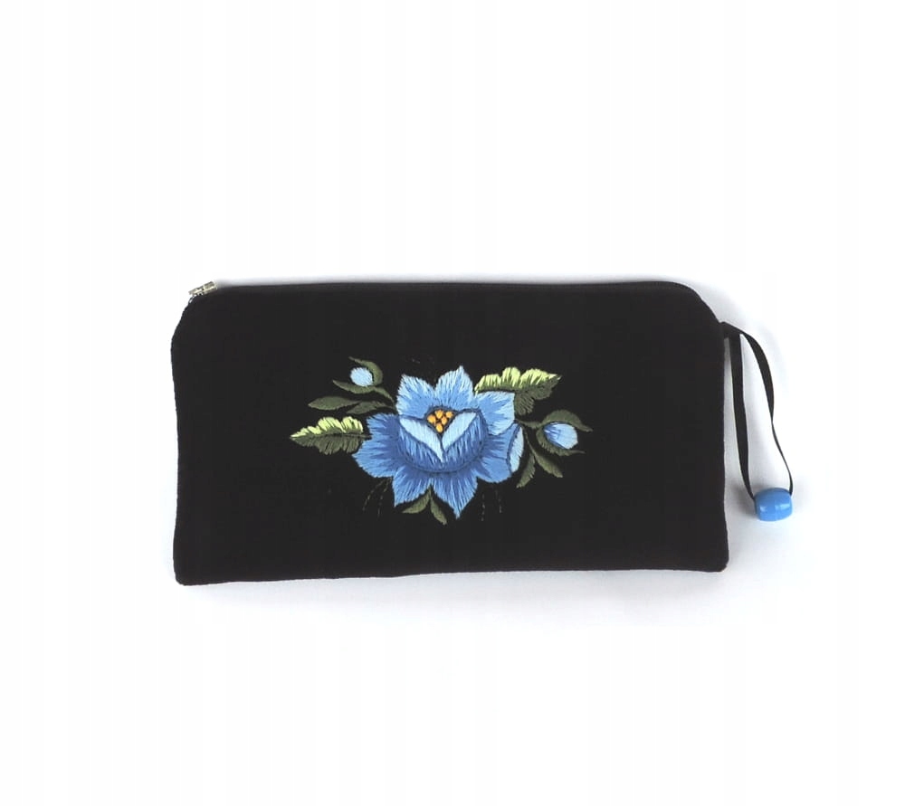 

Etui Na Telefon Folk haft łowicki niebieska róża