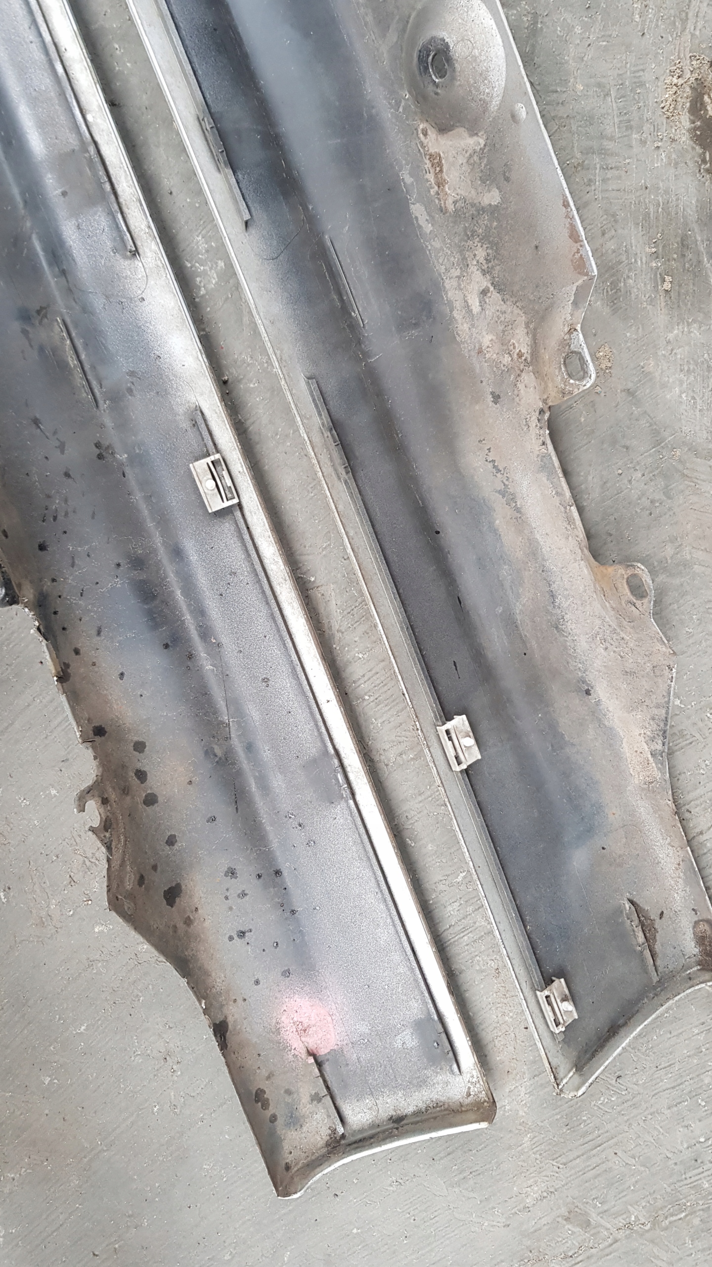 BMW E46 moulding threshold left right TITANSILBER