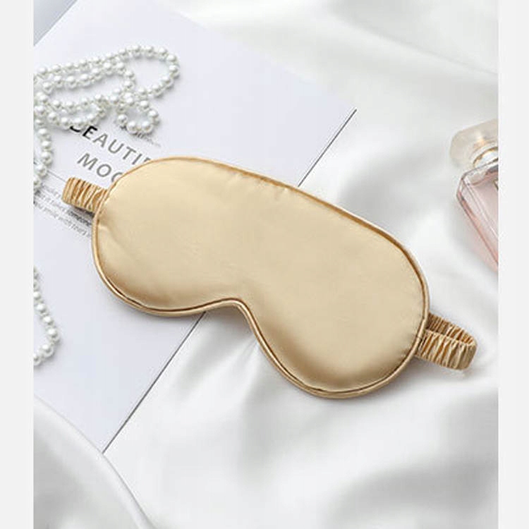 MASKA ZŁOTA DO SPANIA OPASKA NA OCZY SCRUNCHIE Materiał dominujący jedwab syntetyczny