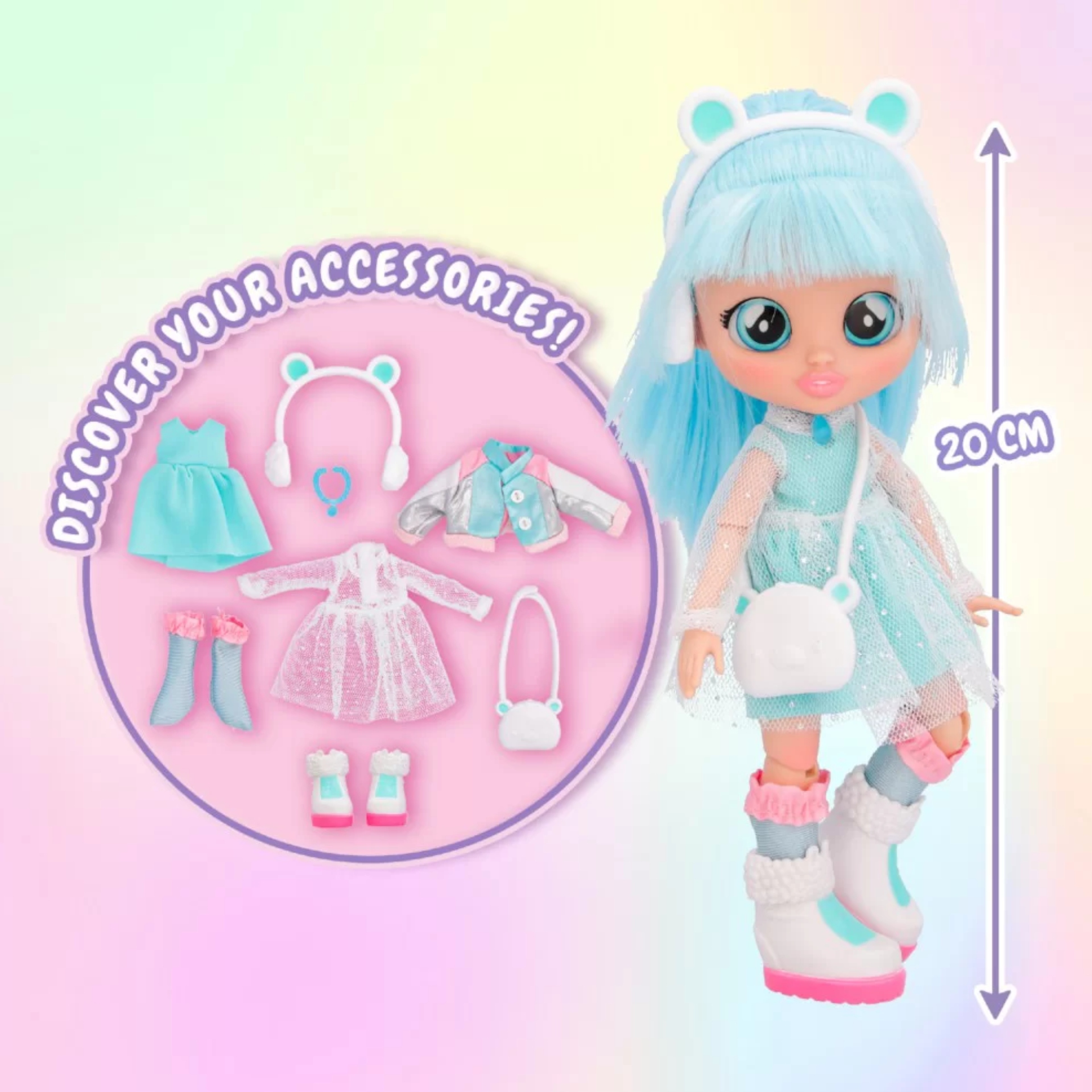 LALKA CRY BABIES BFF LALKA MODOWA KRISTAL ZABAWKA DLA DZIEWCZYNKI LALECZKA Seria Cry Babies BFF