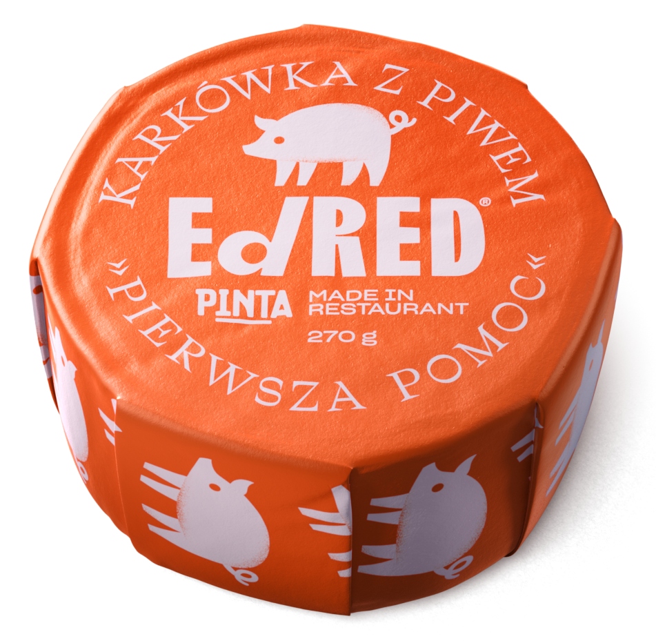 Levně Ed Red Karkówka s řemeslným pivem, restaurační pokrm v plechovce 270 g