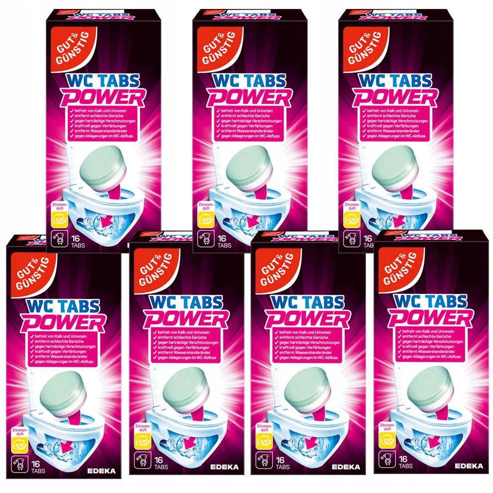 Gg Wc tablety Citronové Německý odvápňovač 7x16 Ks