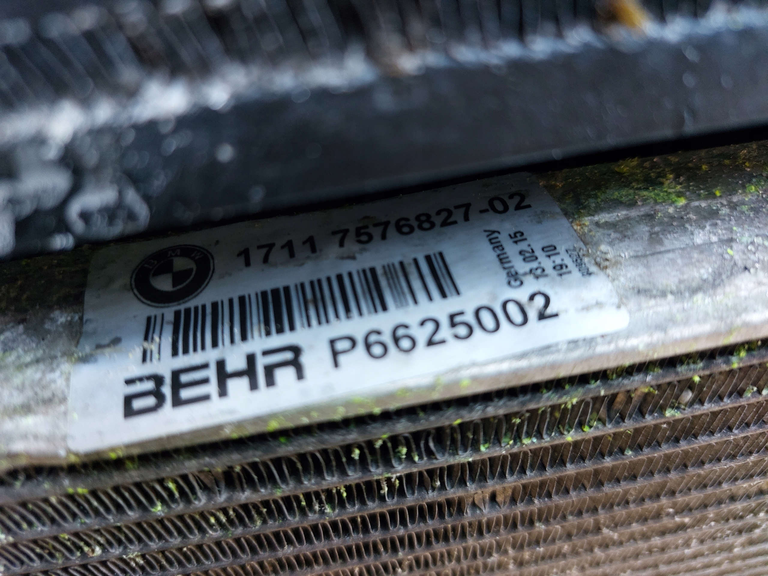 radiator BMW 7 F01 4.4 B 7576827 KOMPLET