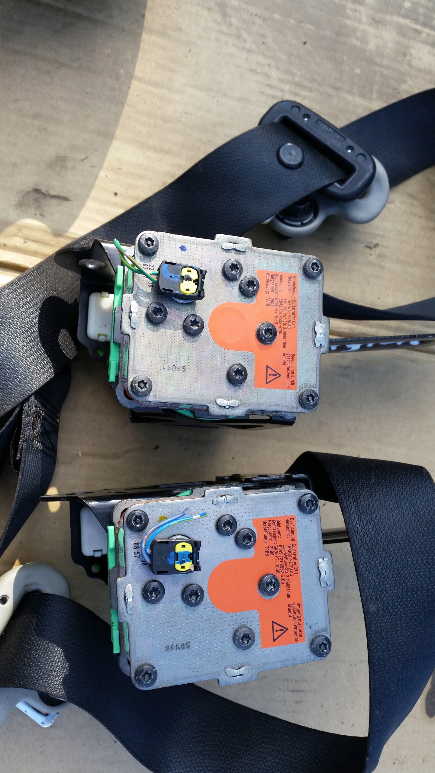 opel Agila B II Подушки безопасности ремни