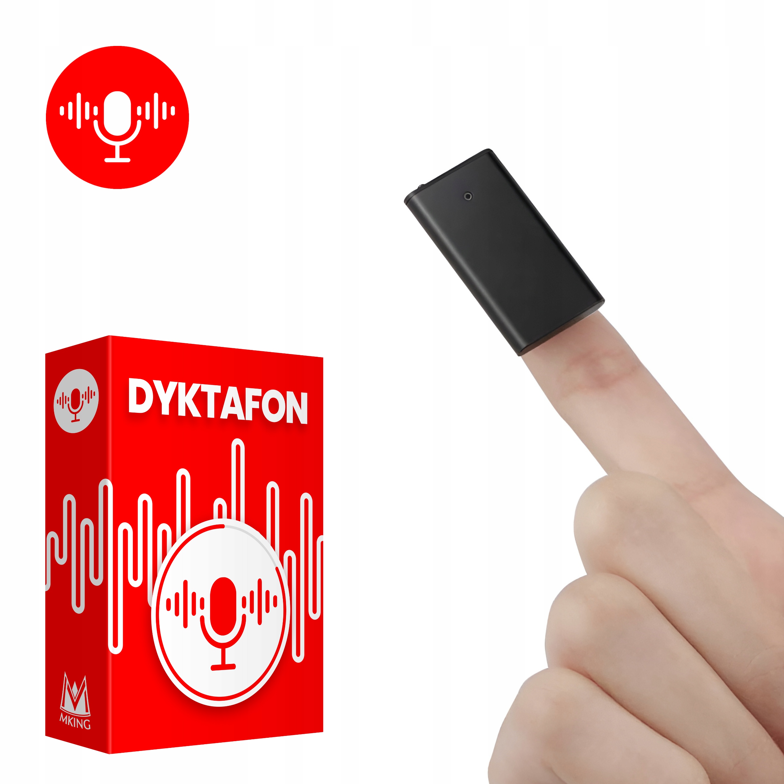 Mini Špionážní Diktafon Q1, Detekce Zvuku Až Na 20 Hodin Nahrávání