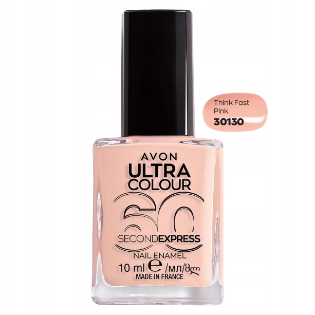 AVON Szybkoschnący lakier do paznokci 60s Think Fast Pink