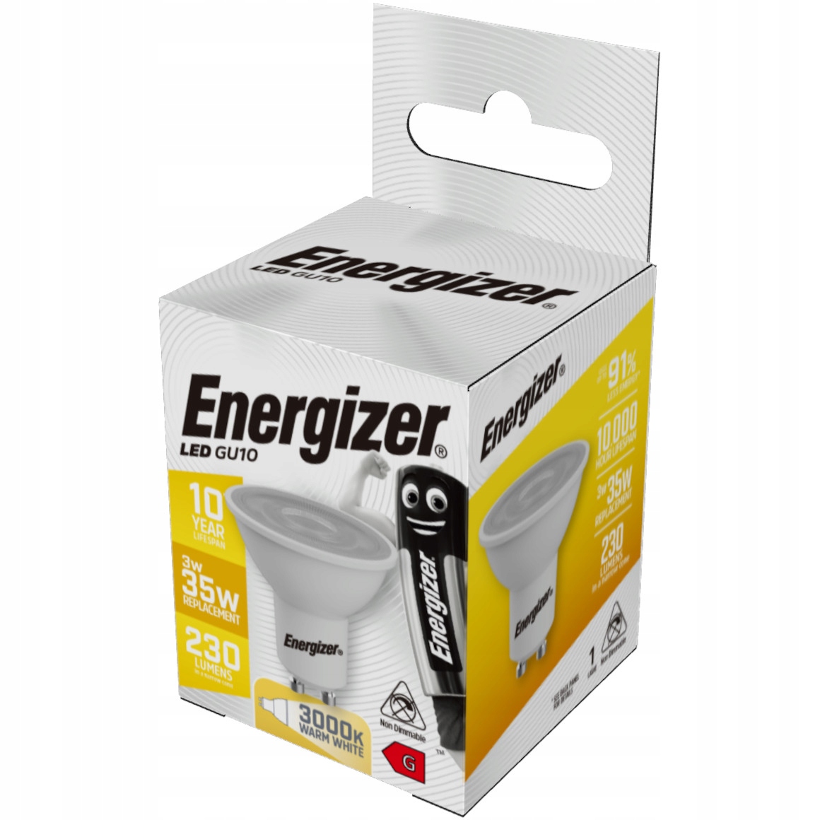 

Żarówka Energizer GU10 Led 3,1W 35W 230lm S17515