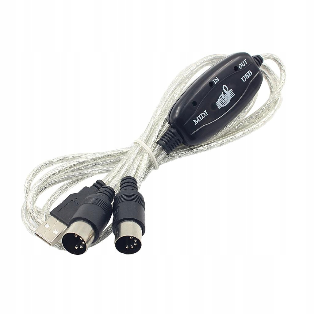 Kabel interfejsu MIDI na USB Konwerter kabla Adaptery klawiatury PC na muzykę