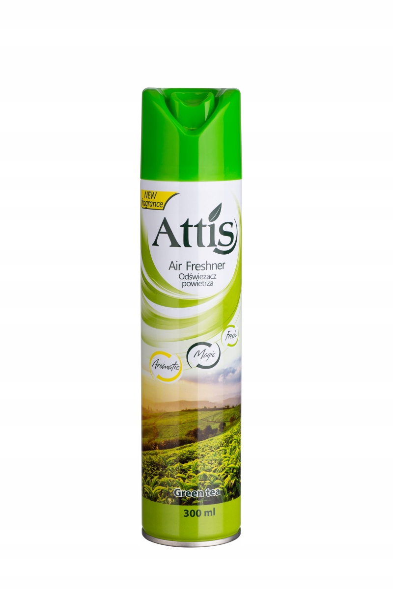 

Odświeżacz powietrza Attis areozol 300ml Green Tea