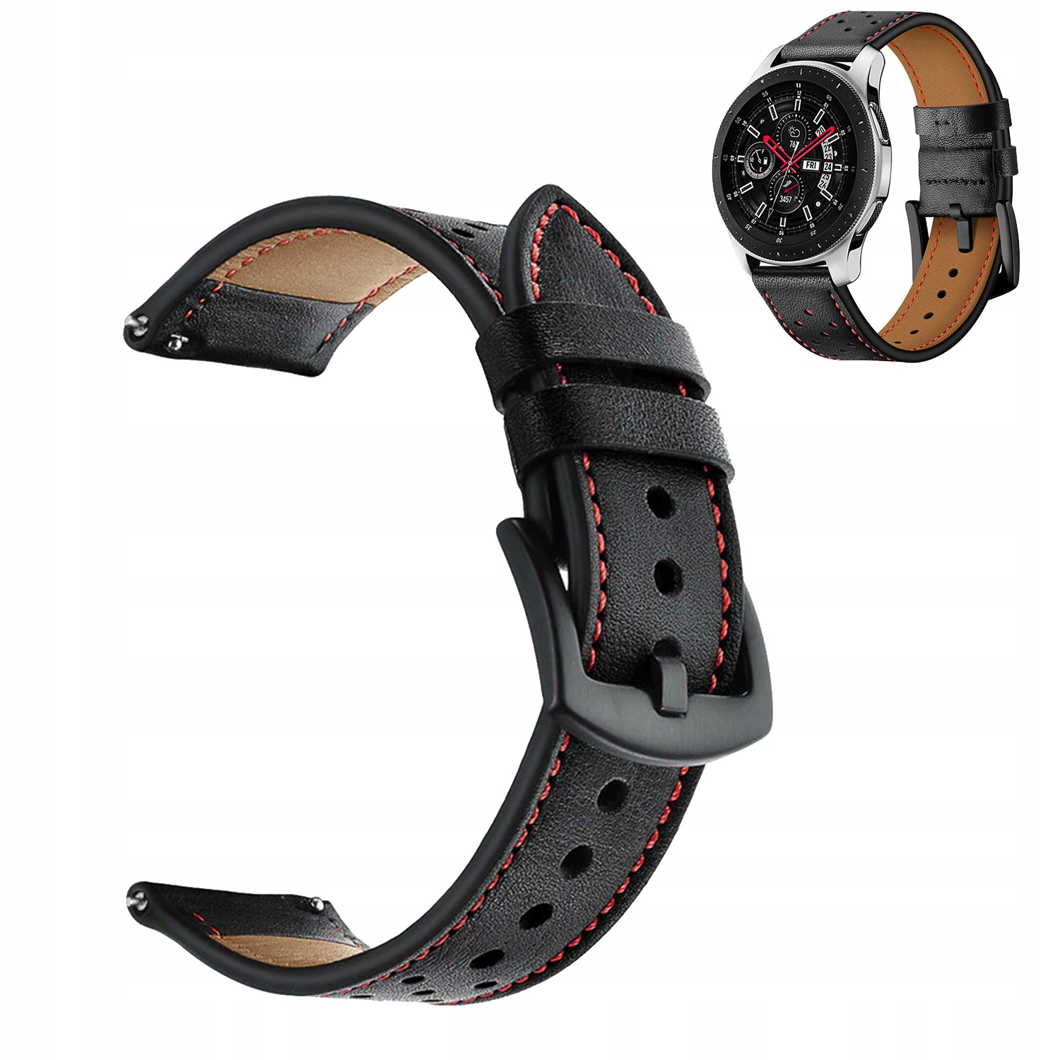 

Pasek skórzany do Galaxy Watch 4 40/ 42/ 44/ 46