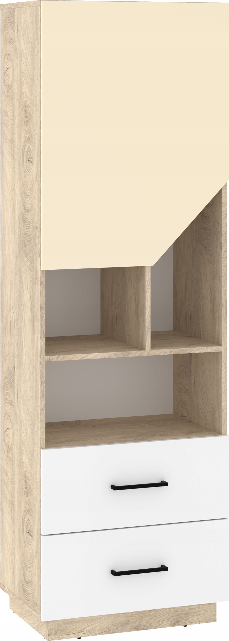 meble EPA 17 regał na książki zabawki krem