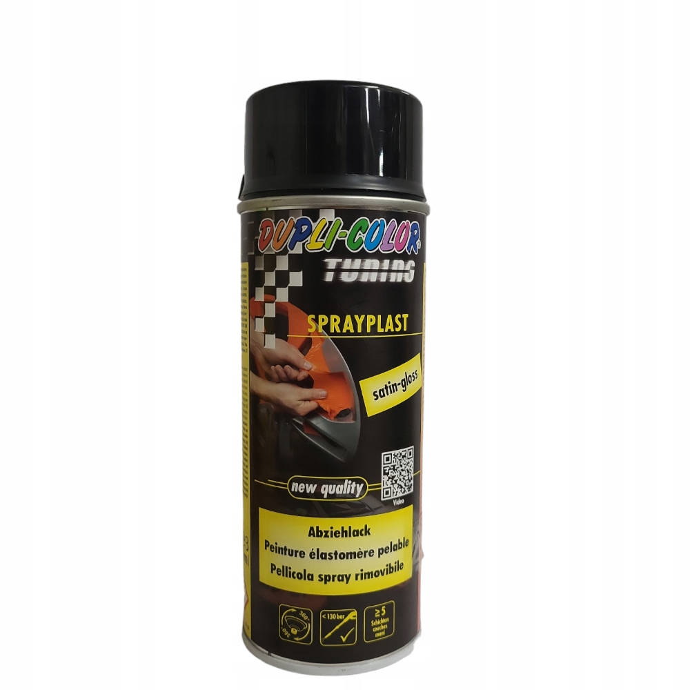 Motip Płynna Guma w Sprayu Czarny Połysk 400ML Folia Spray