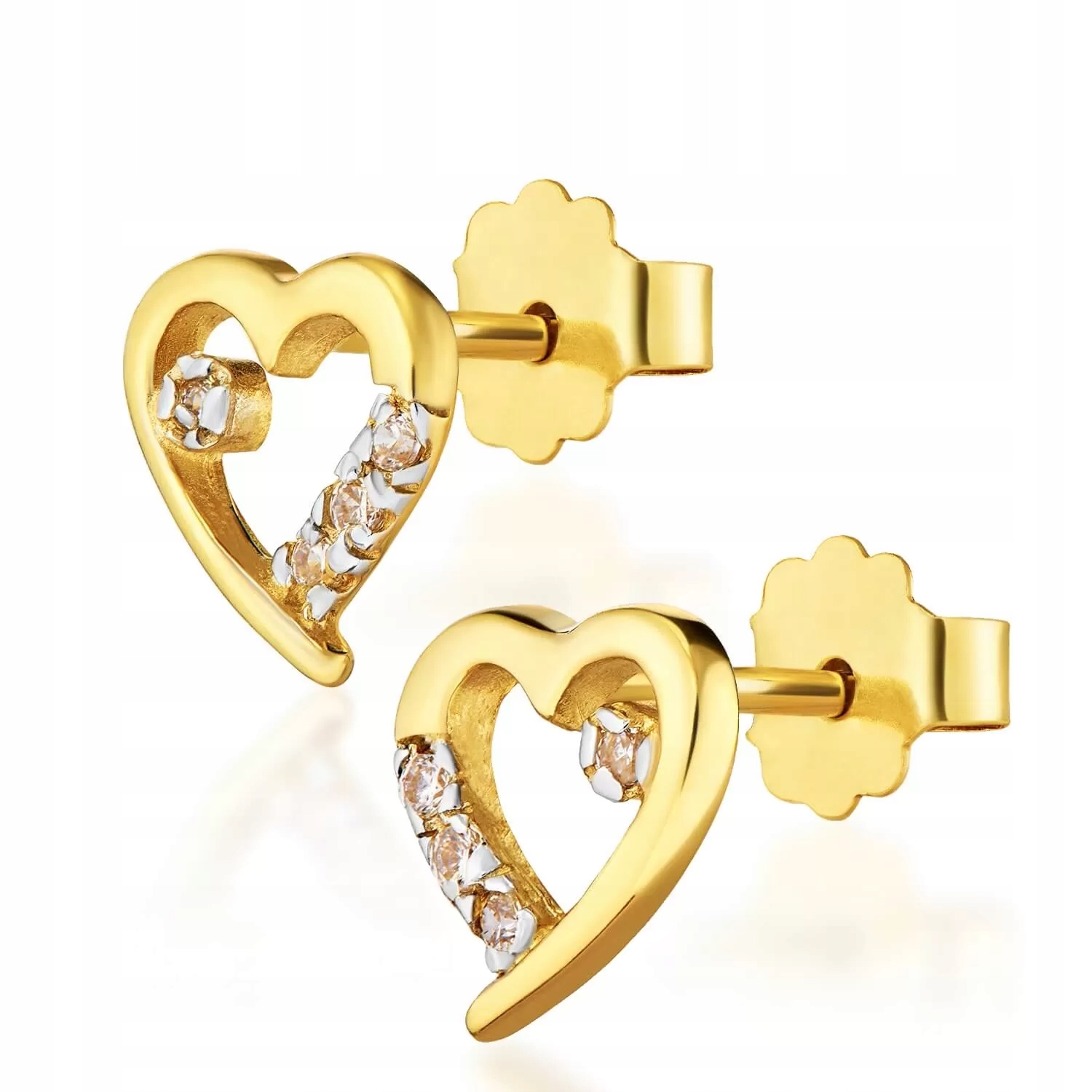 Akce krásné zlaté náušnice