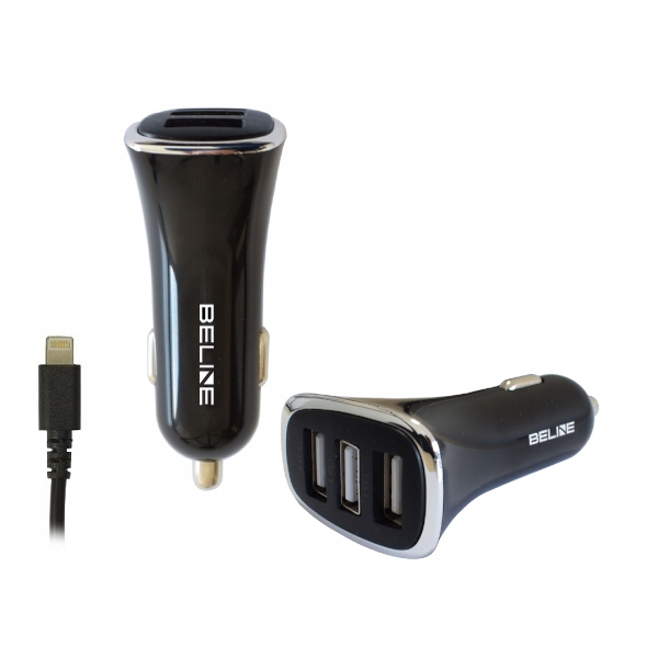 

Ładowarka samochodowa 3xUSB lightning 4A iPhone