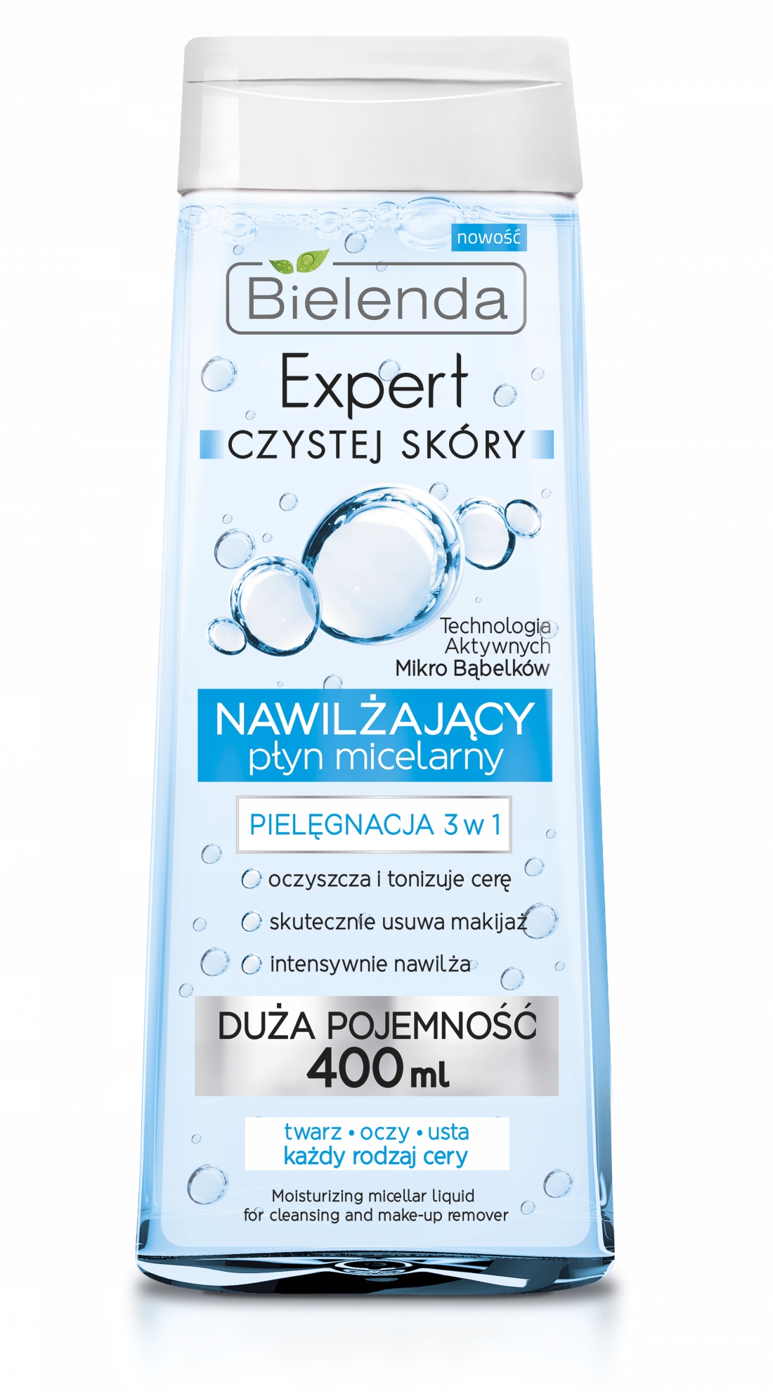 

Bielenda Płyn Micelarny 400ML 3W1 Nawilżający