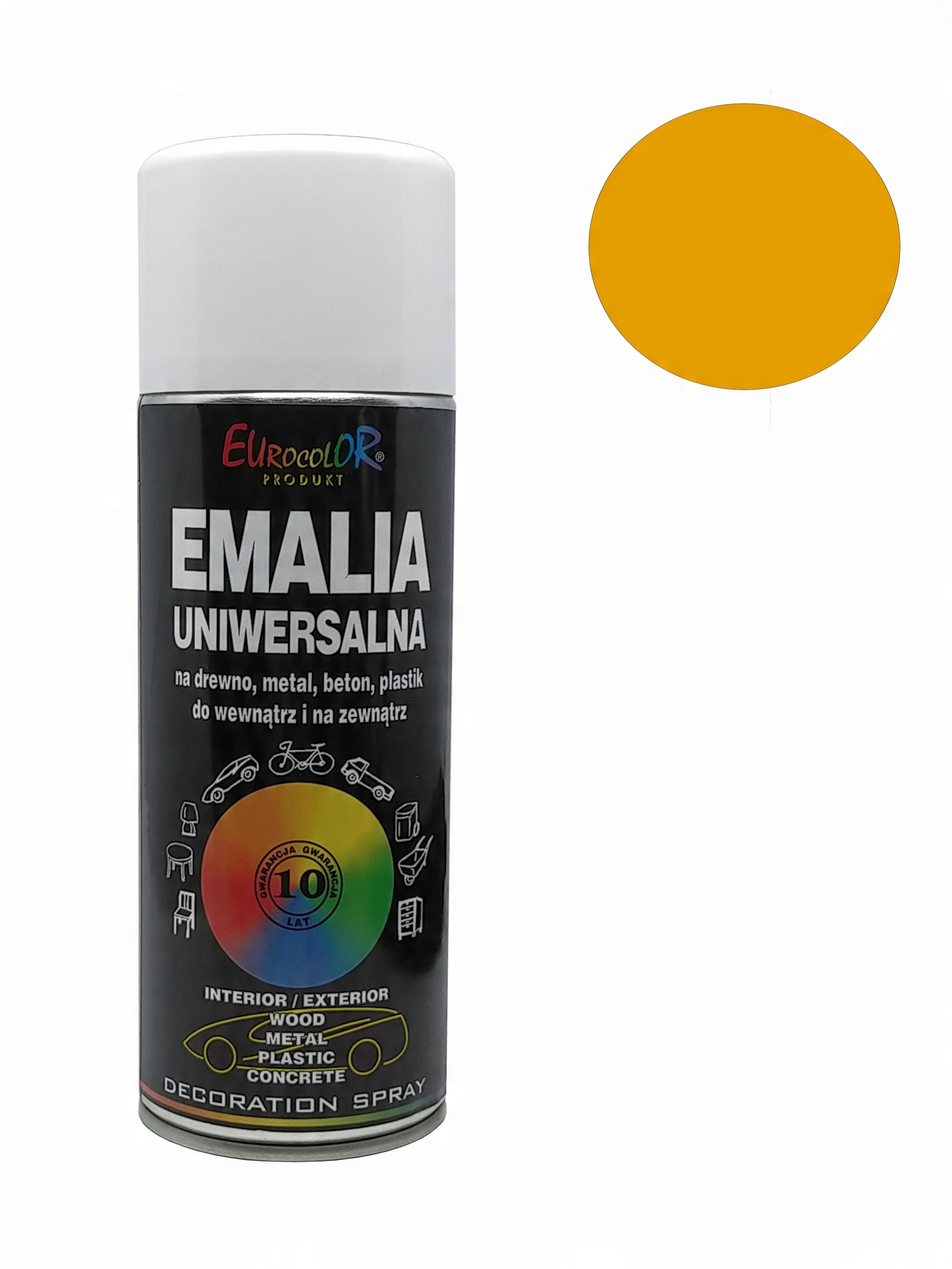 

Farba Uniwersalna Eurocolor Spray Ral 1004