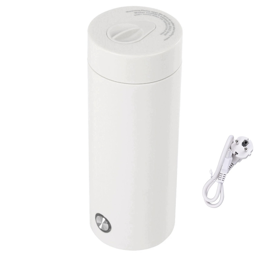Elektrická turistická konvice 0,4L 300W malá cestovní bílá Ocel 304