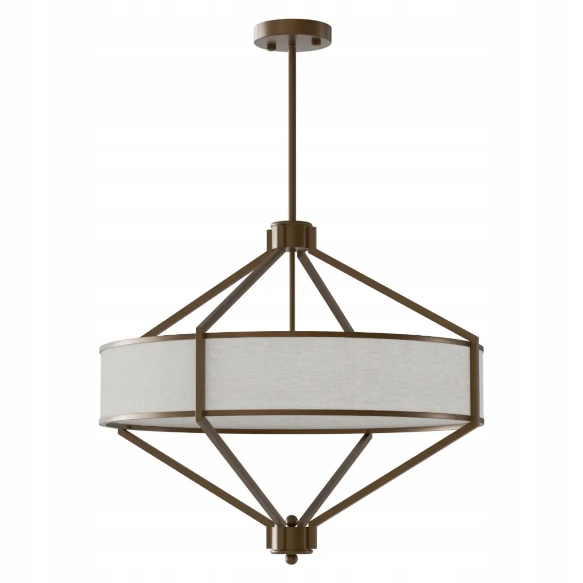 Čokoládová lampa Zundo Chocco 60 cm s artdeco stínítkem do jídelny