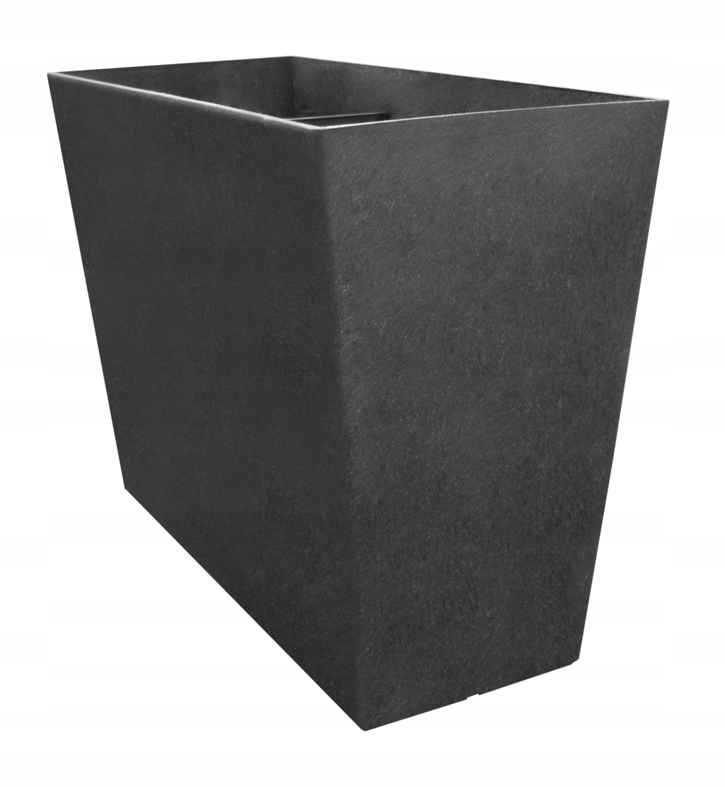 

Donica Eco na taras balkon czarna duża wkład 50 cm