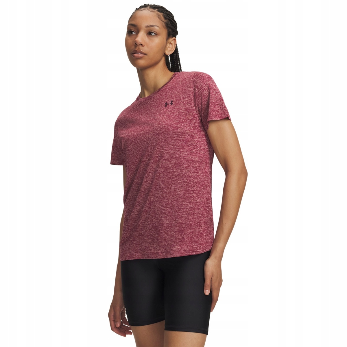 Damska koszulka treningowa Under Armour Tech Ssc- Twist Bordowy XL
