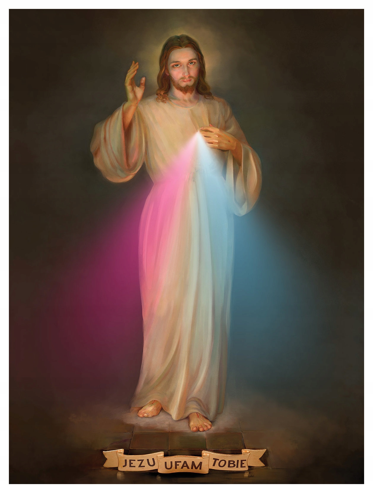 Vliesová fototapeta Víra Naděje Ježíše klid v domě 206x275 lepidlo