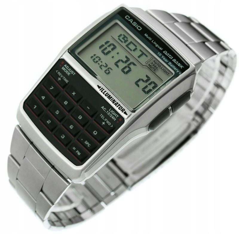 Hodinky Casio DBC-32D-1AES S Kalkulačkou Data Bank S Podsvícením Box