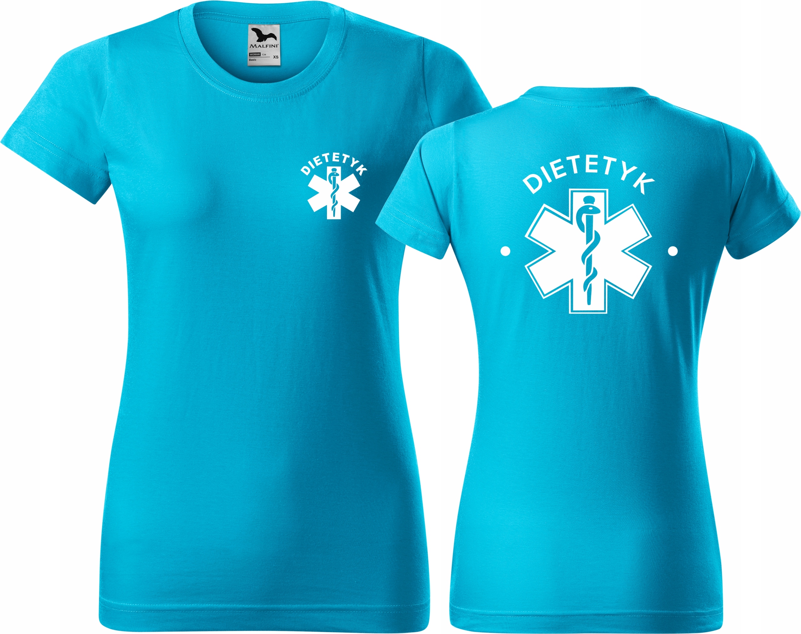 

Damska koszulka medyczna Dietetyk T-shirt Jakość