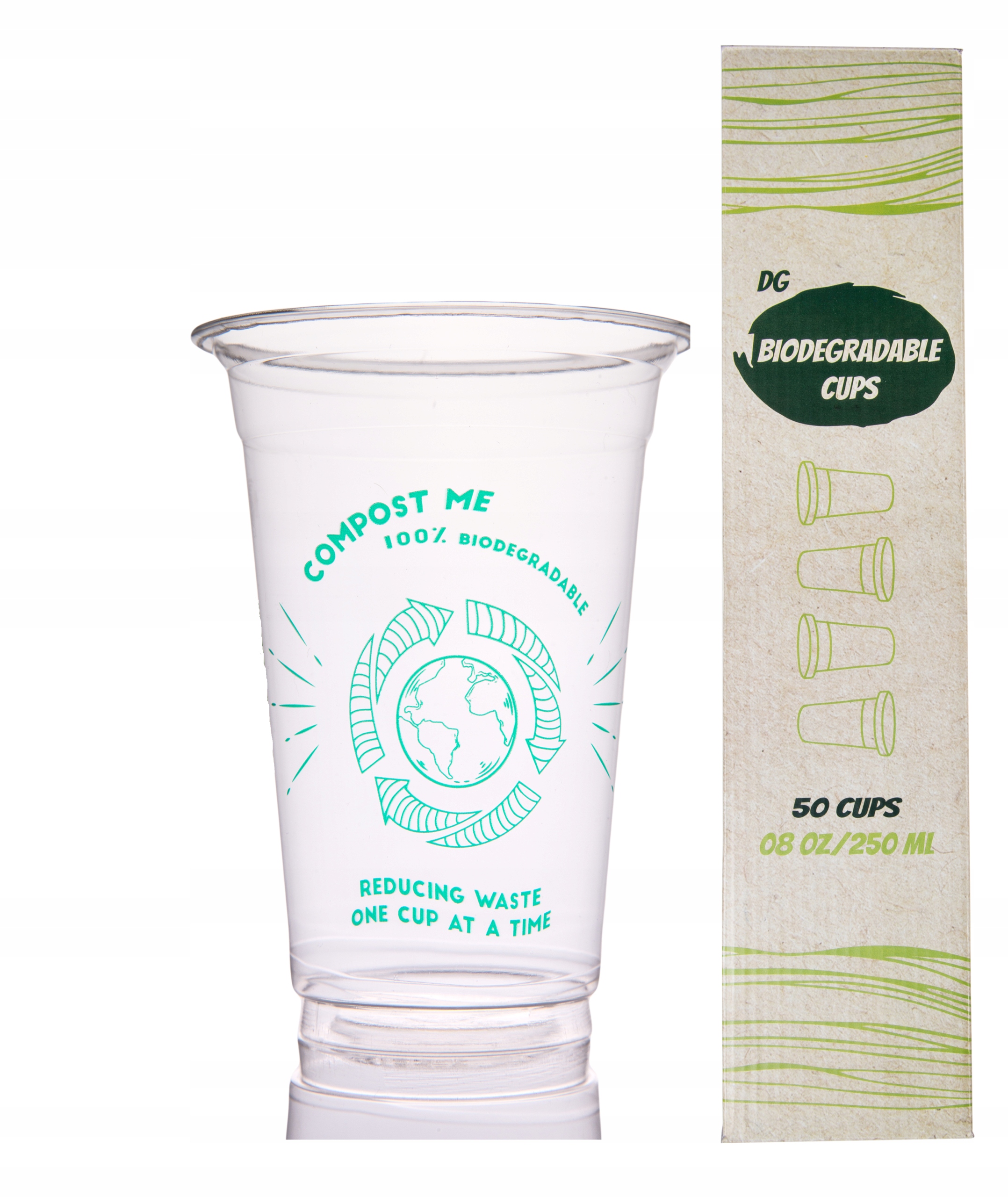 

Kubki Kubeczki 250ml Biodegradowalne Pla 50szt Eco