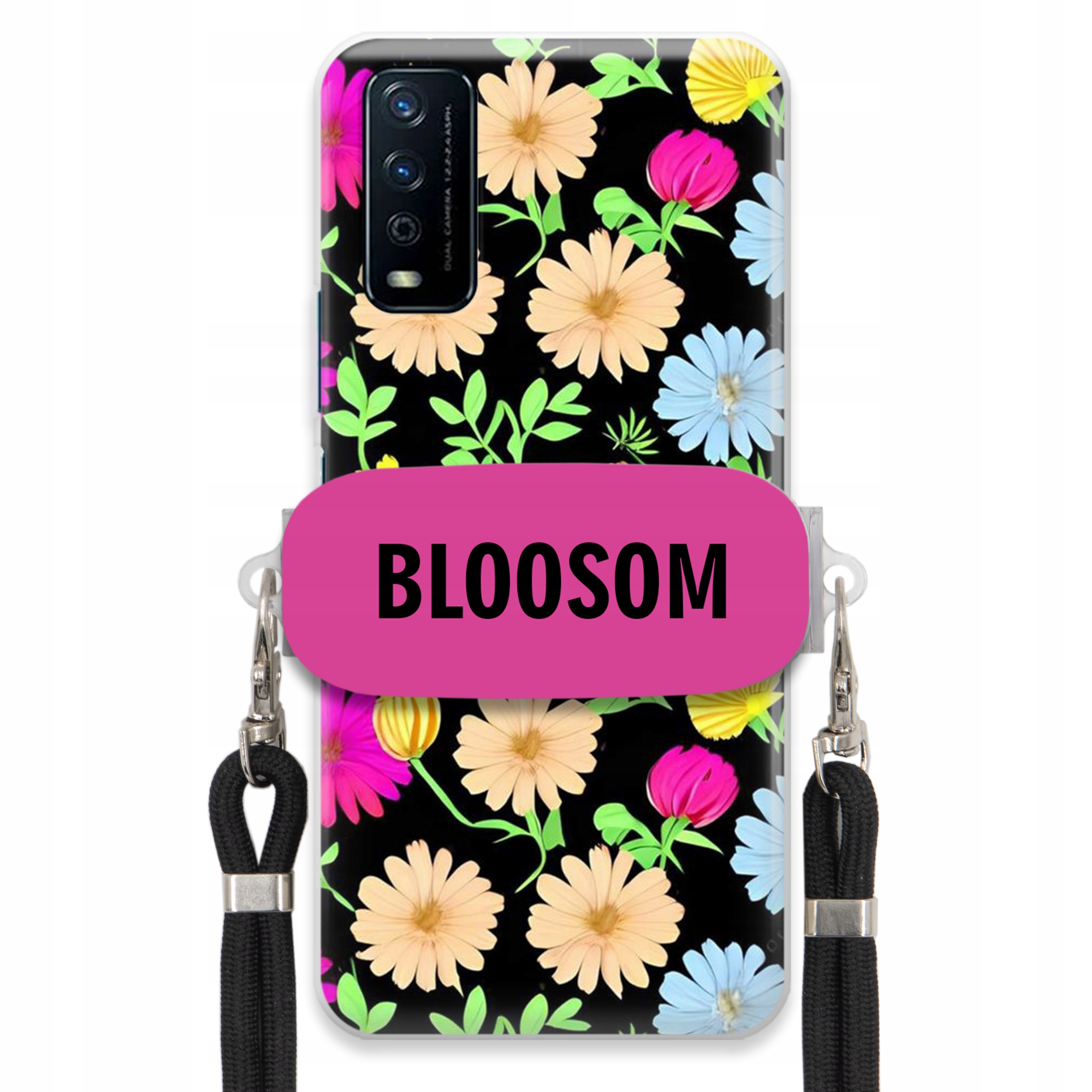 Puzdro Crossbody Pre Vivo Y20i Módne puzdro Kvety Bloosom Flower