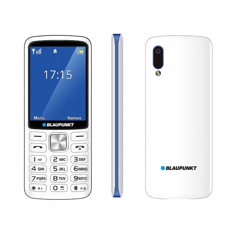 Blaupunkt V25 4G mobiltelefon, kártyafüggetlen, Dual Sim, fehér