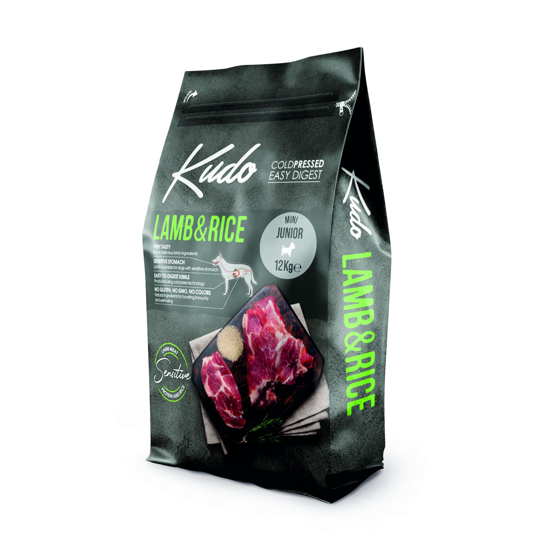 Karma Kudo Cold Pressed Jagnięcina&Ryż Mini Junior 12kg