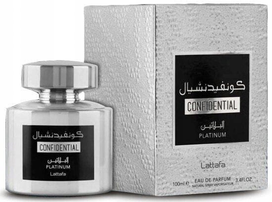 Unisex parfémovaná voda Lattafa Confidential Platinum 100 ml květinová