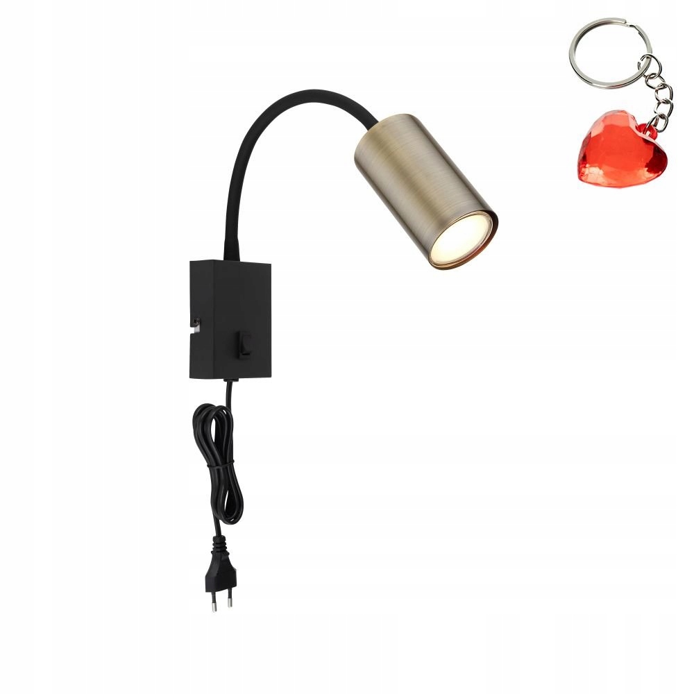 Moderní nástěnné svítidlo s vypínačem GU10 25W Robby 57911WM Globo Dárek