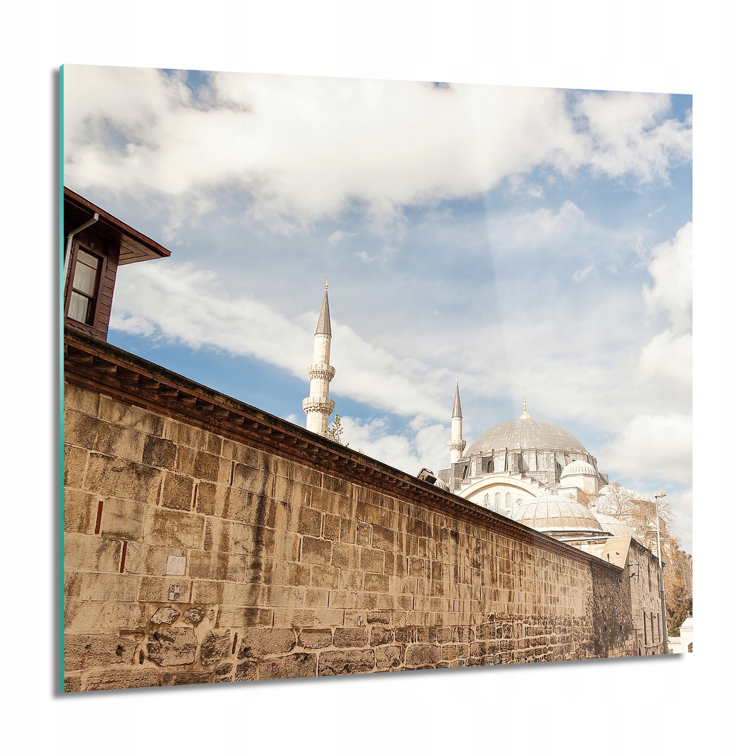 Istanbulská mešita Obraz na skle na zeď 60x60