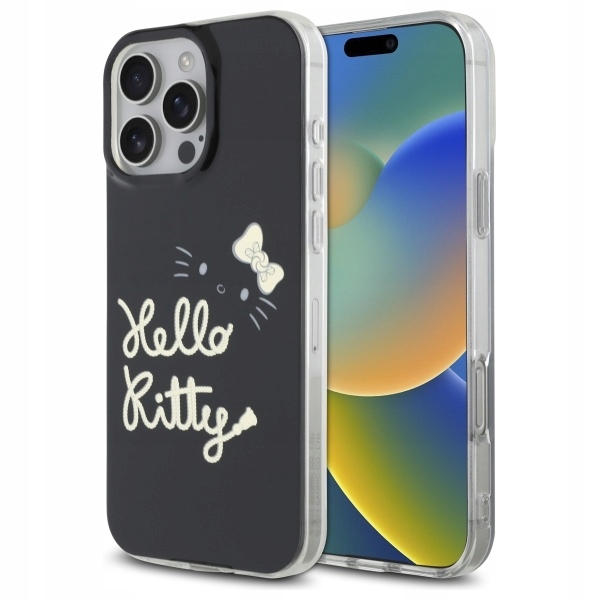 Pouzdro pro Hello Kitty HKHMP16XHGDIK iPhone 16 Pro Max 6.9" černé/black hardc