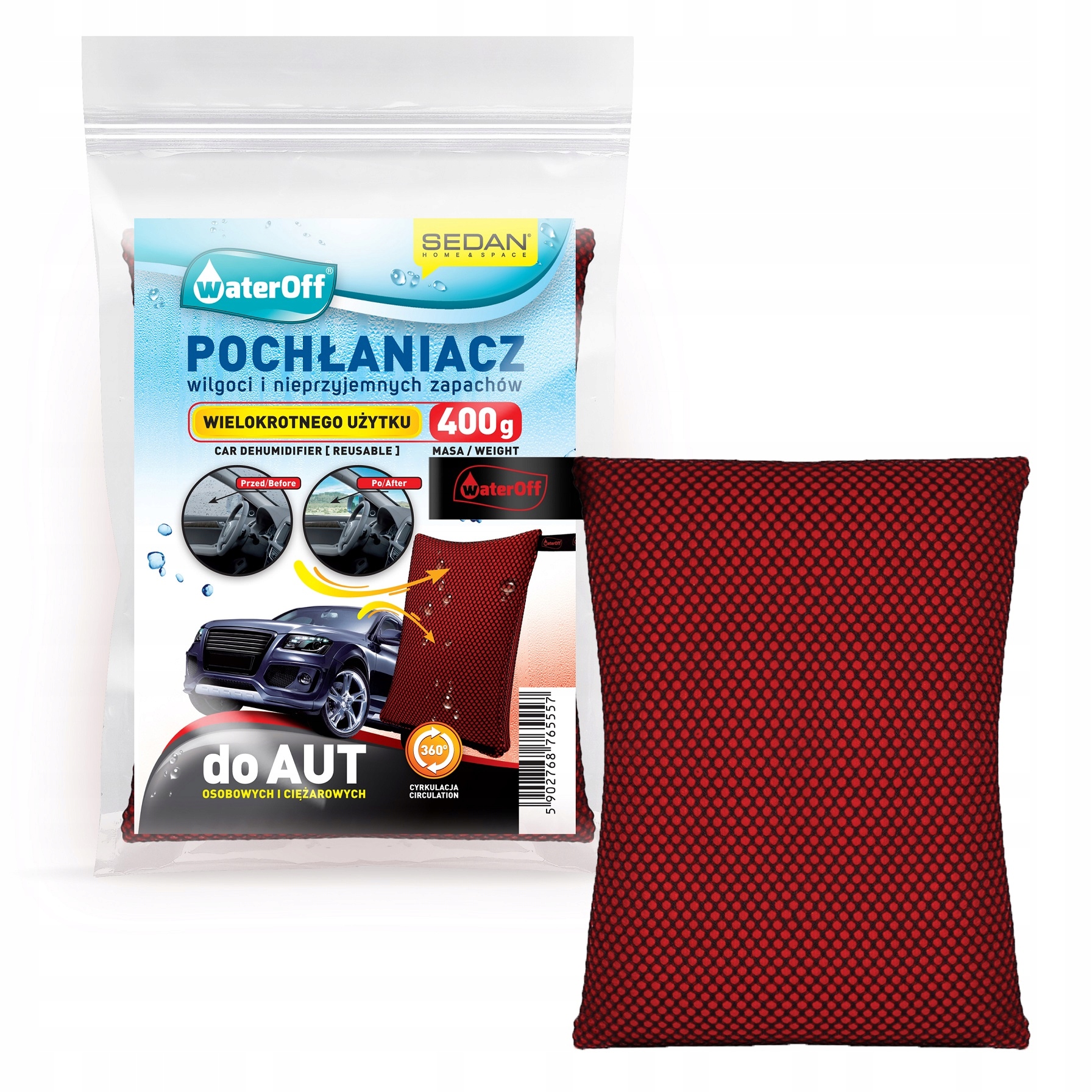 Pochłaniacz wilgoci do samochodu – wielokrotnego